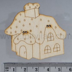 House with snowy roof big
